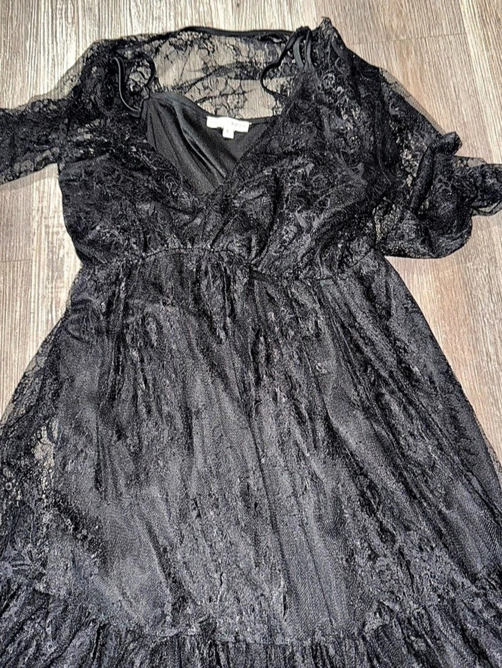 Baltic Born Gloria Lace Maxi Dress Black Size Large